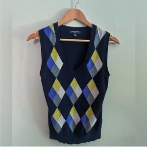 BANANA REPUBLIC Argyle Sweater Vest/Sleeveless Top